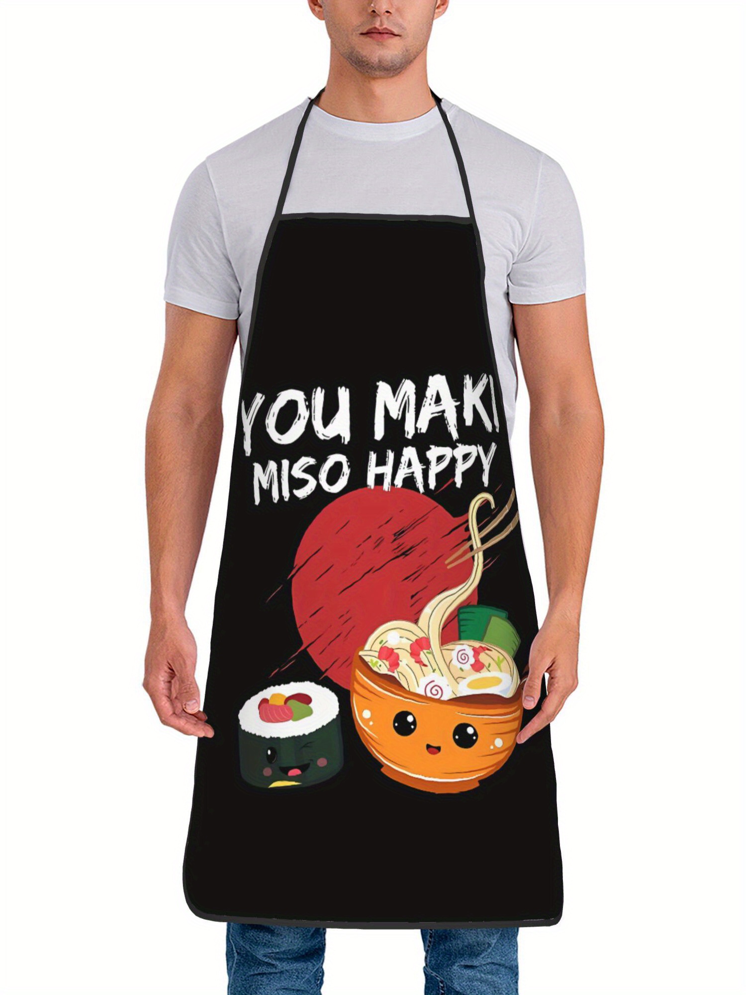 Home Cooking Japanese Food - Japoński fartuch kuchenny - uroczy nadruk