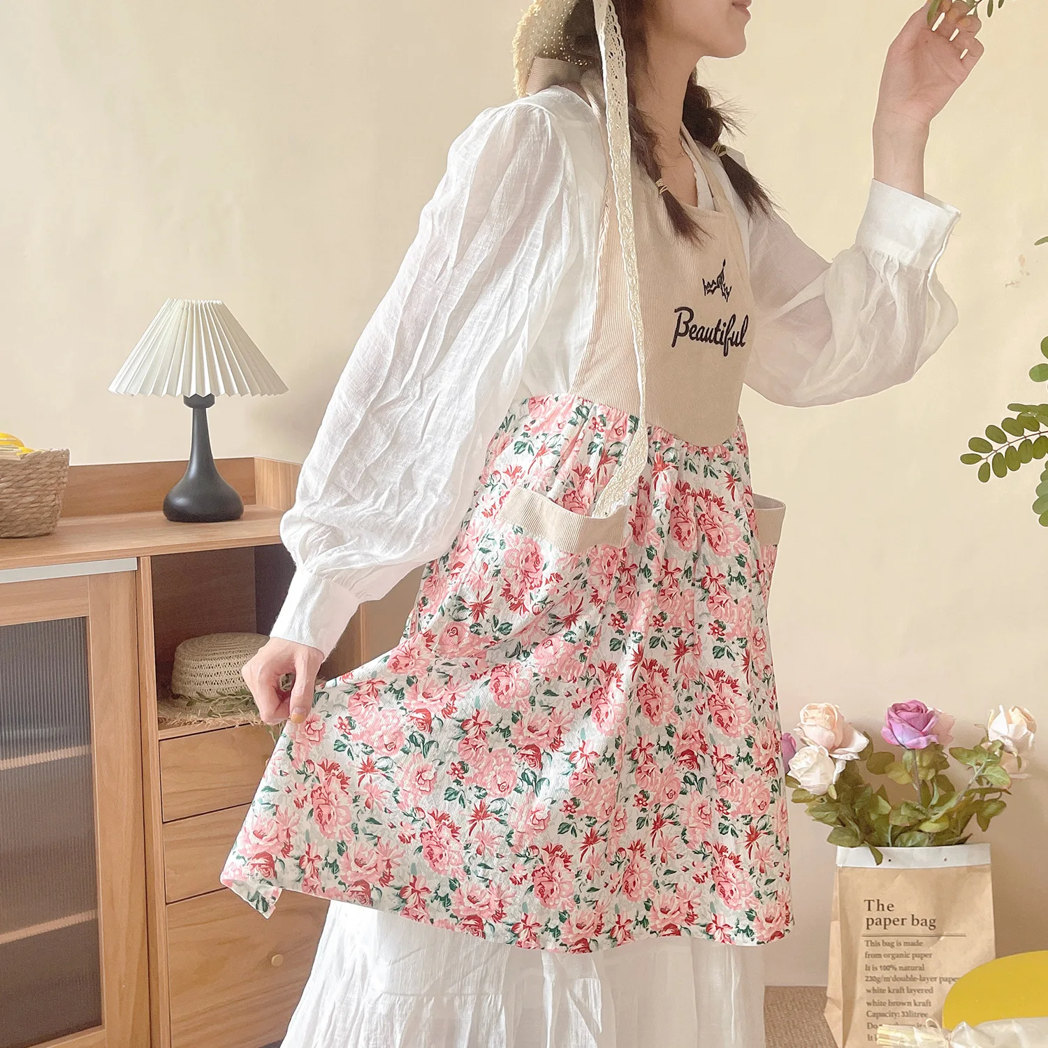 Fartuch sztruksowy piękny dla  – Home Cooking Work recenzja i cena