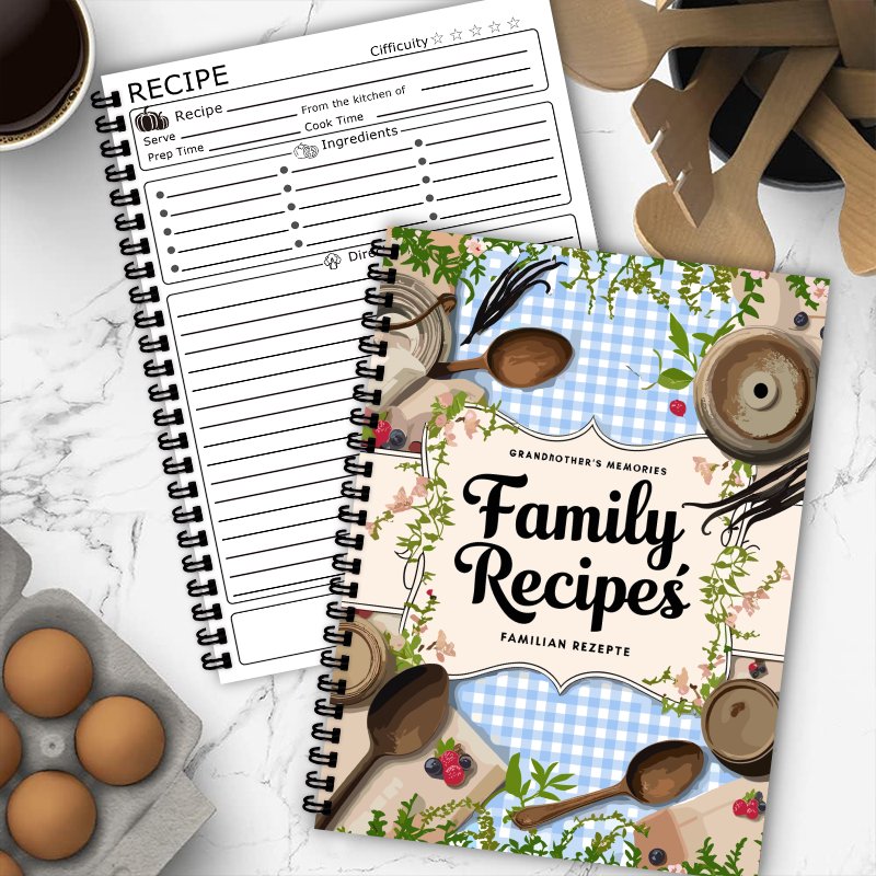 Książka z przepisami A5, niebi – Home Cooking Cookbook recenzja i cena